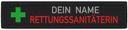 Rettungssanitäterin Namen-Schild Patch Feuerwehr NFS RSin #39159