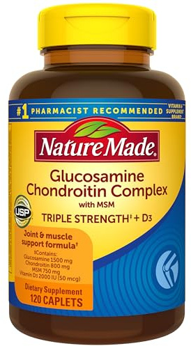 Nature Made Glucosamine Chondroitin Complex with MSM, 120 Caplets