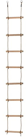 Outdoor Strickleiter für Kinder (290 cm lang mit 8 Sprossen)