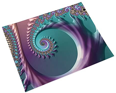 Manteles Individuales Verde Azulado Morado Salvamanteles Individuales Algodón Lino Lavable Individuales Mesa Resistente al Calor Bajoplatos Tapetes para Mesa Bajoplatos 30x45cm 8 Pcs