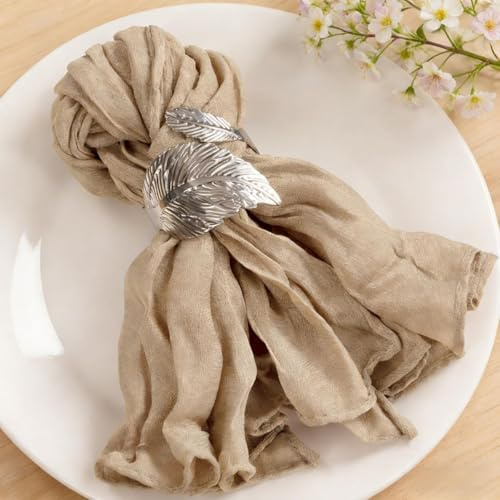 MLMC Seihtuch-Servietten, Boho, rustikal, waschbar, 53,3 x 53,3 cm, für Hochzeit, Brautparty, Geburtstag, Jahrestag, Abendessen, Dekoration, 24 Stück