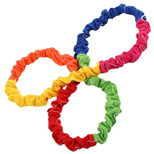 Kindergarten Stretchy Band Rally Ring Sports Competition Exercise Tug of War Rope Exercise Stretch Bands Kids Stretchy Rope Pe Equipment Outdoor Game for Playground Dice Hose