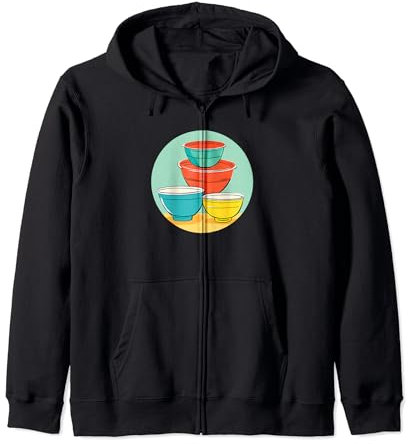 Bol mélangeur de cuisine rétro, bols nostalgiques d'inspiration vintage Sweat à Capuche