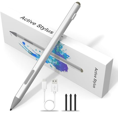 Surface Pen Stylus Stift für Surface Pro 12/11/9/8/7/6/5/4/3, Surface Go 4/3/2 Surface Laptop/Studio/Book 4/3/2 mit 4096 Druckempfindlichkeit, Palm Rejection, Surface Go Zubehör