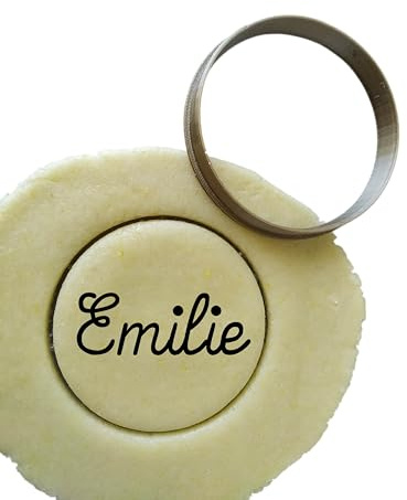 3DKOUPE - Emporte-pièce à composer - Rond - Personnalisable avec texte - Typo et couleur au choix - Conçu et fabriqué en France