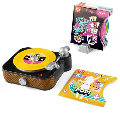 Fisher-Price Musical Toy, Rockin’ Record Player for Preschool Pretend Play for Kids Ages 3+ Year, HXX58