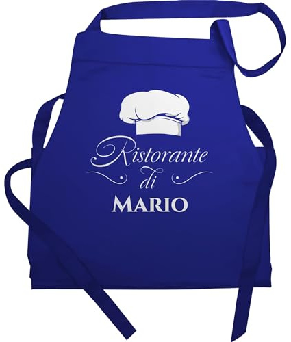 Geschenk mit Namen personalisiert by Shirtracer - Schürze - Pizzaschürze Erwachsene - Ristorante di Name | Geschenk Pizza Zubehör | Pizzabäcker I Pizza Fan