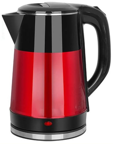ZORZA 2.5 L Stainless Steel Electric Kettle,Grande Capacité Electric Kettle,Bouilloire Électrique en Acier Inoxydable,1500W Ébullition Rapide,with Auto Shut-Off,Rouge,2.5L
