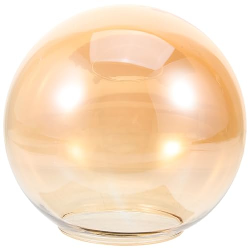 Uonlytech Abat-jour Globe en Verre pour Lampe Suspendue, Surface Lisse et Légère, pour Salon ou Café, Abat-jour Décoratif en Verre Sphérique Élégant