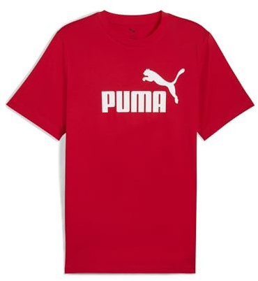 PUMA Ess No. 1 Logo Tee, Magliette Unisex - Adulto, for all Time Red, S