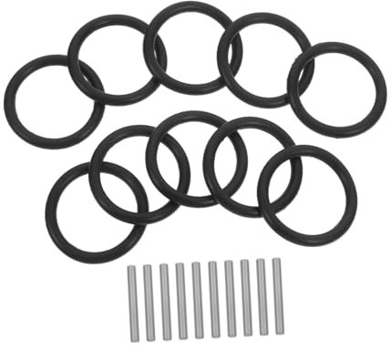 CIYODO 10 Stück Gummidichtungsringe und Bohrfutterstifte aus Stahl für Schlagschrauber Steckschlüssel 22-34mm Sorgt für Stabilität und Einfache Aufbewahrung