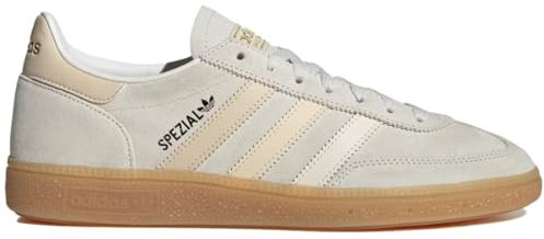 adidas Handball Spezial W Schuhe im Unisex-Stil für Erwachsene, Wildleder, Erdbraun/gedecktes Weiß/braunes Gummi (Earth Strata/Off White/Gum 2), Größe 40, 10 Women/9 Men