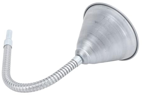 Embudo de Boquilla Flexible con Filtro, Estructura Metálica, Manguera Flexible, Embudo de Boca Ancha para Aceites Automotrices, Lubricantes, Gasolina