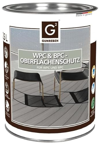 WPC & BPC Oberflächenschutz | 2,5 L | Imprägnierung von Terrassendielen und Holzähnlichen Böden | Made in Germany | Reicht für ca. 50 Quadratmeter | Wetterfest & UV-beständig
