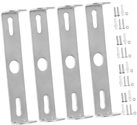 Homoyoyo 4ensembles Support De Montage Métal Galvanisé Pour Plafonnier Kit De Fixation Avec Vis Pour Installation De Lustres Et Lampes Murales Argenté