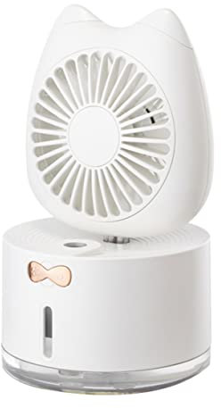 MAGICLULU Cooling Air Fans Mini Fan Humidifying Light Perfect for Home Office School