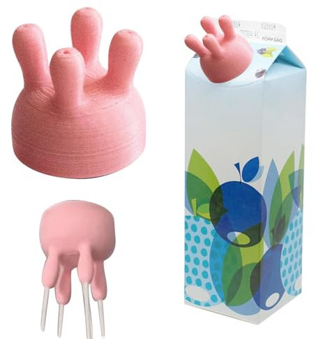 Bouchon de bouteille de lait de vache drôle | Inverseur de carton de lait | verseur anti-déversement | Couvercle à verseur de bouteille de lait | Capuchon de bouteille de lait | Couvercles de