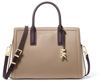 Michael Kors Laila - Borsa a tracolla media, Hardware color oro/Betulla Multi, taglia unica