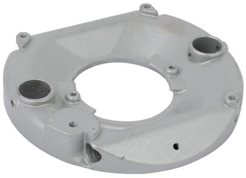 TA-VIGOR Aluminum Router Base Plate for 3612 Plunge Router, Replacement Part with 68mm Center Hole and 20mm Side Hole, 6.3x0.95 Silver Tone