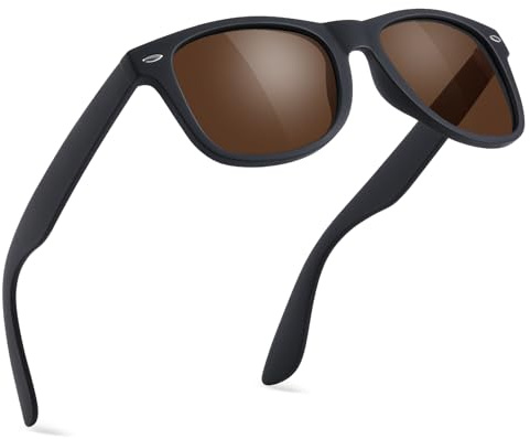 wearPro Polarisierte Sonnenbrille Herren/Damen | Leichter PC-Rahmen, TAC-Gläser, Klassischer Retro-Stil,Rechteckig Mit UV-Schutz;Für Autofahren, Angeln, Radfahren