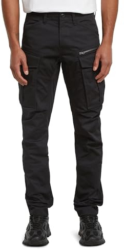 G-STAR Rovic Zip 3D Regular Tapered Byxor, Svart (Dk Black D02190-e064-6484), 28W / 32L