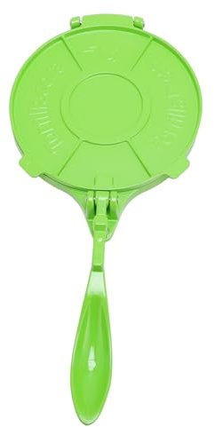 8 Inch Cast Aluminum Tortilla Press,Heavy Duty Dough Press for Homemade Tortillas, Flatbreads Empanadas Non Stick Kitchen Tool with Comfortable Handles (Green)