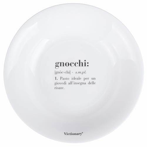 Lot de 6 assiettes plates rondes 22 cm en verre opale, Victionary Dumplings