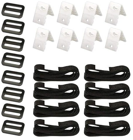 Mequou Haltebänder Poolfolie, Pool Aufroller Aufrollvorrichtung Fahrbar Solarfolie 8er Spanngurte Für Pooldeckenabdeckungen Für Außen- Und Innenpools