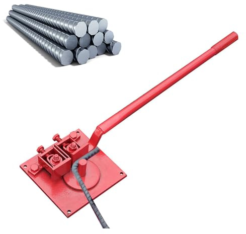 Manueller Bewehrungsbieger, Handlicher Stahlstab Bieger, Verstellbar für 1–20 mm Stäbe, Robuste DIY Bewehrungsbiegemaschine
