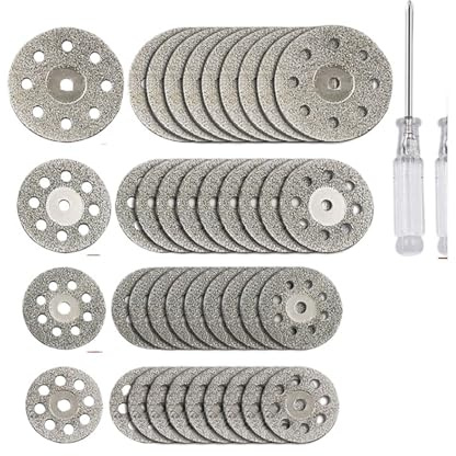 Set Di 50 Dischi Da Taglio Diamantati For Trapano, Dischi Da Taglio In Metallo Compatibili Con Utensili Rotanti Dremel, Punte For Smerigliatrice A Matrice