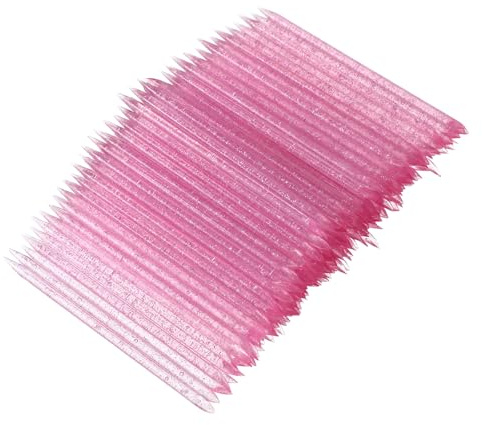 Xindojuz 200 PCS Cuticle Pusher Bulk, 92mm Disposable Double Sided Cuticle Pusher Bulk, Manicure and Pedicure Cuticles Remover Tool for Fingernail Cleaning Trimmer Nail Care Stick (Pink)