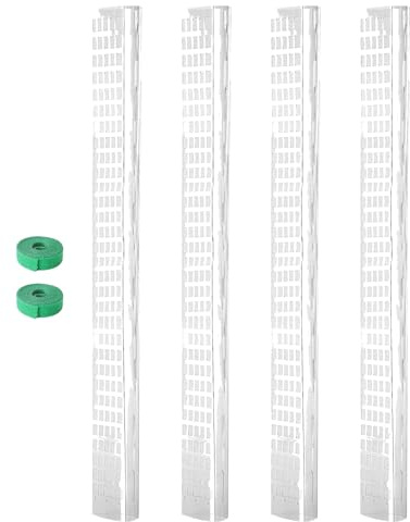 Plant Support Moss Poles - 4 Pieces, 24-Inch Climbing Plant Stakes | Indoor Sphagnum Moss Poles For Monstera, Philodendron, Epipremnum, Flower, Vine, Garden, Home, Office