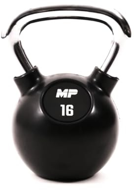 Muscle Power MP1304 Kettlebell Rubber/Chrom 16 kg