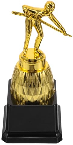 Parliky Coppa Premio Snooker in Plastica Oro per Tornei e Competizioni Biliardo Decorativo Resistente per Giocatori e Cerimonie di Riconoscimento