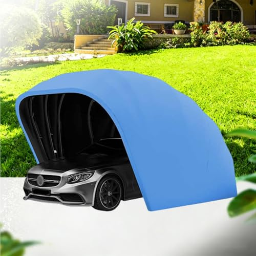 Cochera plegable hidráulica, toldo retráctil totalmente automático de alta resistencia para protección de vehículos al aire libre, 6,4 x 2,8 x 2,65 m
