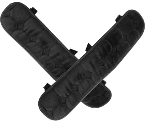 TEHAUX Cuscino per Sedia a Dondolo Copri Braccioli in Velluto Cristallo Nero Cuscino Imbottito e Facile da Smontare per Sedia da Ufficio per Poltrone da Gaming