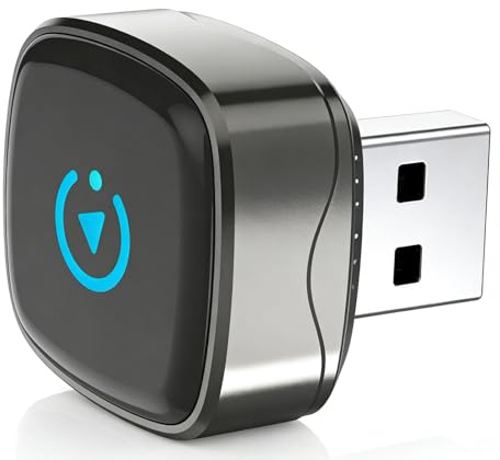 Adattatore Wireless 2-in-1 IOS E Androіd – Mini Chiavette Aggiornata 2025 | Connessione Automatica Plug-and-Play Per Streaming Musicale, Chiamate, Assistente Vocale, Pendolari & Viaggi Business