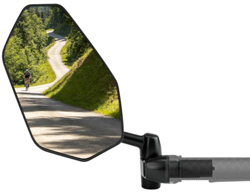 NIXRET Fahrradspiegel für E-bike Link,360°Verstellbarer,Stabiler Rückspiege | Stabil durch Mehrfach-Schraubbefestigung; Universell für Lenker-Innendurchmesser 16–21 mm;für Citybike, Mountainbike,Scooter