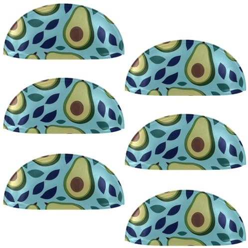 6 maniglie a semicerchio a semicerchio per tazze di avocado-821, con viti, per mobili da cucina, armadio, armadio