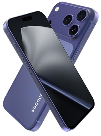AODOEU Telephone Portable Pas Cher Android 14-8 Go +128Go/TF 1To Smartphone Pas Cher, 6,58 HD+, 21MP+13MP, 6958mAh Smartphone Débloqué, Téléphone 4G Dual SIM/GPS/Face ID/OTG-Bleu