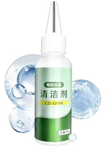 Limpiador de Grasa de Silicona Agente de Mantenimiento 50 ml para Grasa de | Limpiador de Pasta Térmica para Ordenadores Portátiles para CPU GPU Computadora Consola Disipador Chipset