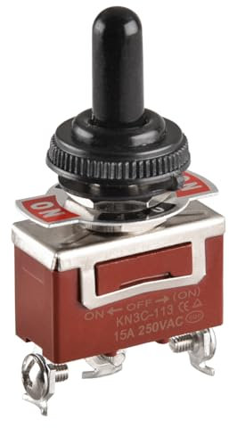 Heschen interruttore a levetta in metallo, HS-113, SPDT, ON/OFF/(ON) lato momentaneo, 3 posizioni, 15A 250VAC, con cappuccio impermeabile