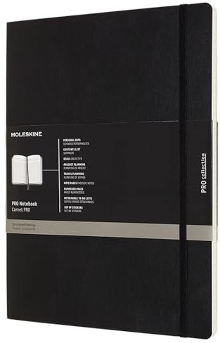 Moleskine Pro Notebook Taccuino, XXL, A4, Nero