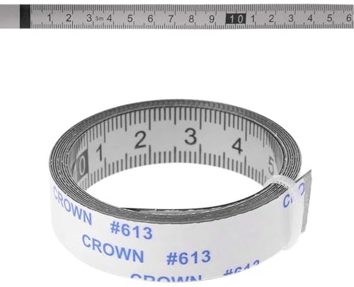 BIlinli Stainless Steel Miter Track Tape Measure Self Adhesive Metric Scale Ruler 1M-3M For T-track Router Table Saw Woodworking Tool
