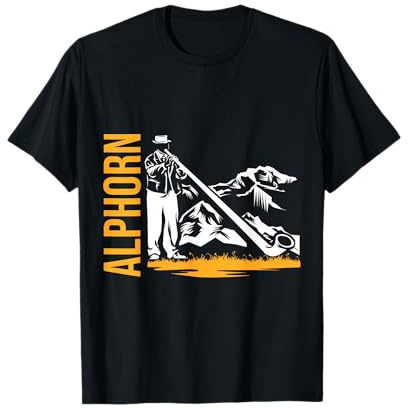 Alphorn Naturhorn Schweiz T-Shirt