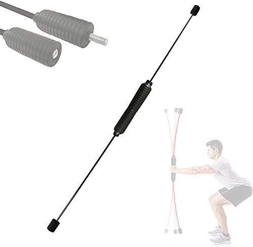 Sport Schwingstab Fitness Swingstick Schwerkrafttrainer zum Trainieren der Tiefenmuskulatur Abnehmbarer Swing Stick Fitness Bar Krafttraining Aerobic Slastic Rod Fiberglas Schwingstange für Vibration