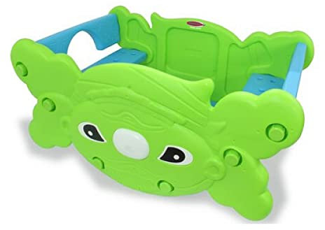 Ensemble de sièges pour Enfant Sit and Swing 2 en 1 - Convient pour l'intérieur et l'extérieur - Montage Facile - Bords arrondis - Table ou Bascule réversible - Peu encombrant - Démontable