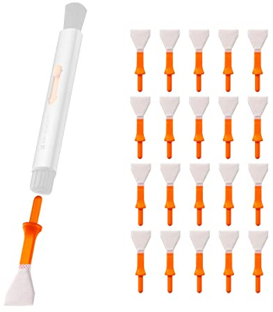 K&F Concept Versatile Switch Series Lot de 20 stylos de nettoyage multifonctions pour écouvillon de capteur (APS-C) Parfait pour les appareils photo reflex et sans miroir
