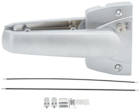 Aramox con Video Serratura a Tre Punti con Design Antibloccaggio Perla Cromata Opaca Texture Ricambi Camper per Spessore Porta 15-20 Mm Spediti Insieme in una Borsa