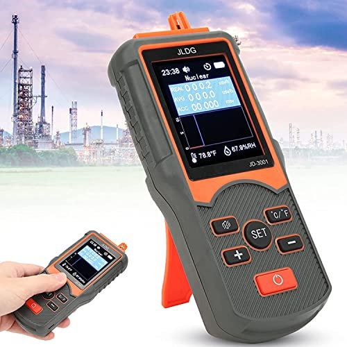GEJLELDS JD‑3001 Contatore Geiger, Rilevatore di Radiazioni Nucleari Professionale con Display a LED, Rilevatore di Radiazioni Elettromagnetiche Multifunzionale, Tester di Raggi X Beta Gamma